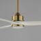 Maxim Lighting Woodwind 52'' Solid Wood Blade Fan w LED Light Kit, Natural Aged Brass 88831NAB - alternate 3